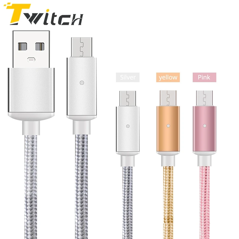 Twitch 2.4A USB Cable Charger Cable for iPhone 7 6 Plus