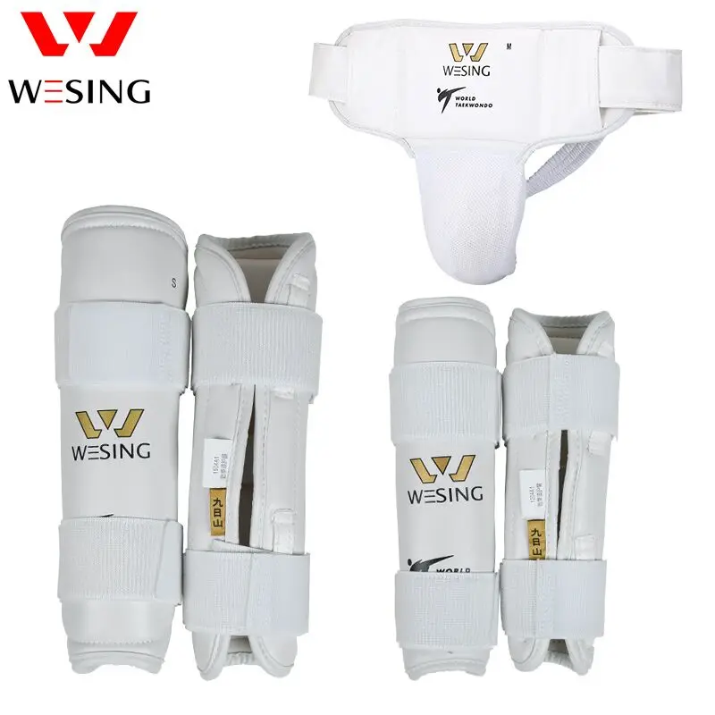 Wesing WTF Approved Men Taekwondo Shin Guard Arm Guard With Grion Guard