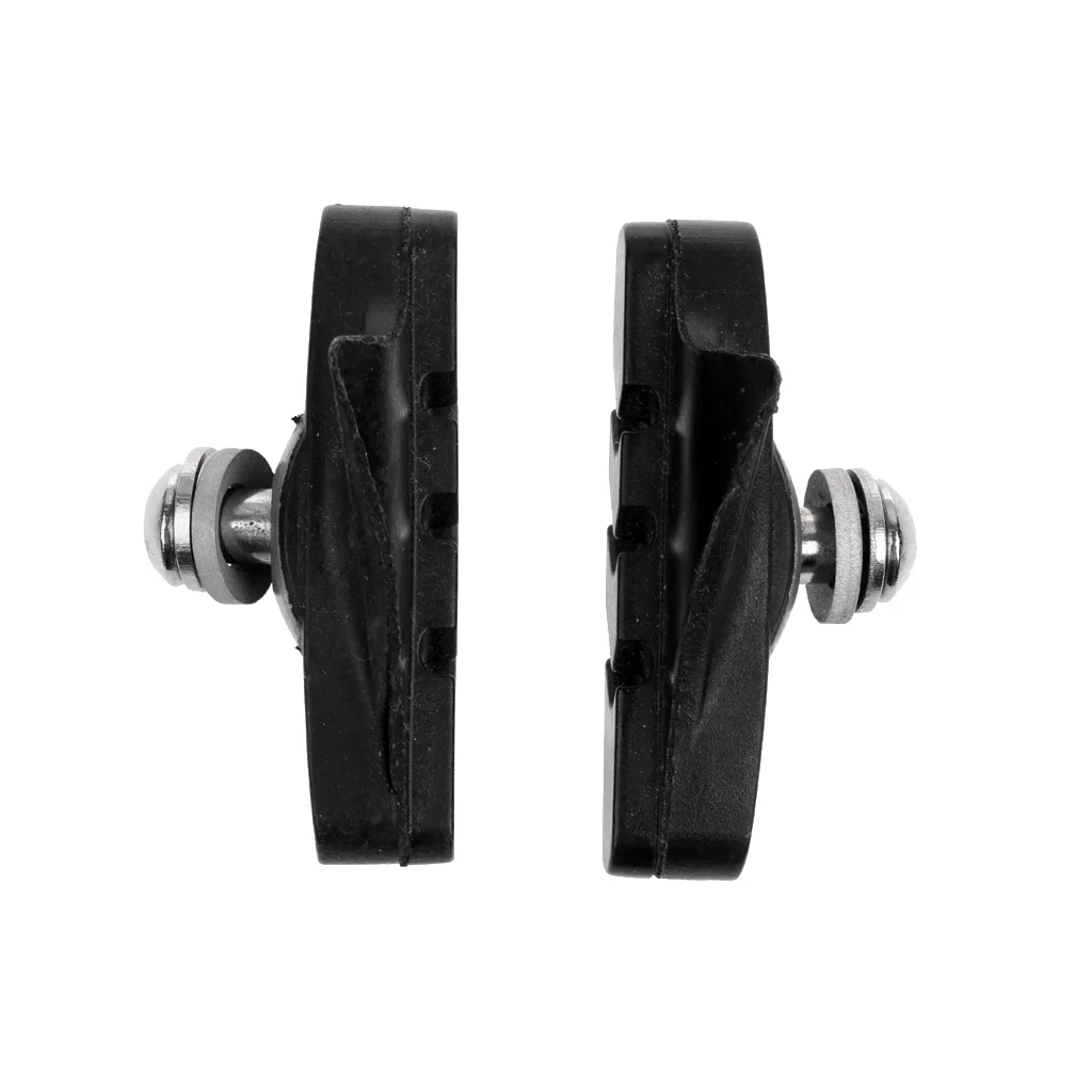 2Pcs Black Brake Pads Blocks Holder Shoes Road Racer Bike Bicycle Rubber Block 52mm