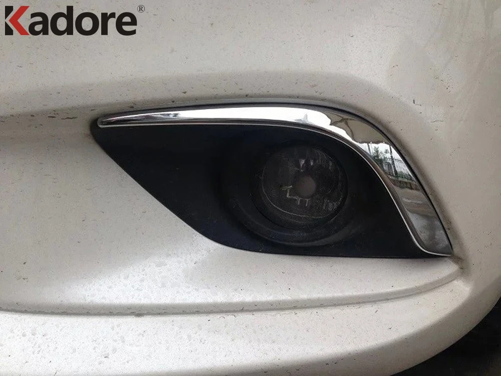 Для Mazda 6 Atenza 2013 2016 ABS Хром Передняя противотуманная фара полоски для бровей
