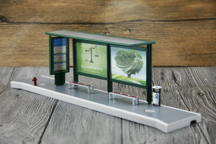 Combinado com o Modelo da Cena da Mostra do Ônibus o Modelo da Plataforma do Ônibus Pode Ser 1:431:42