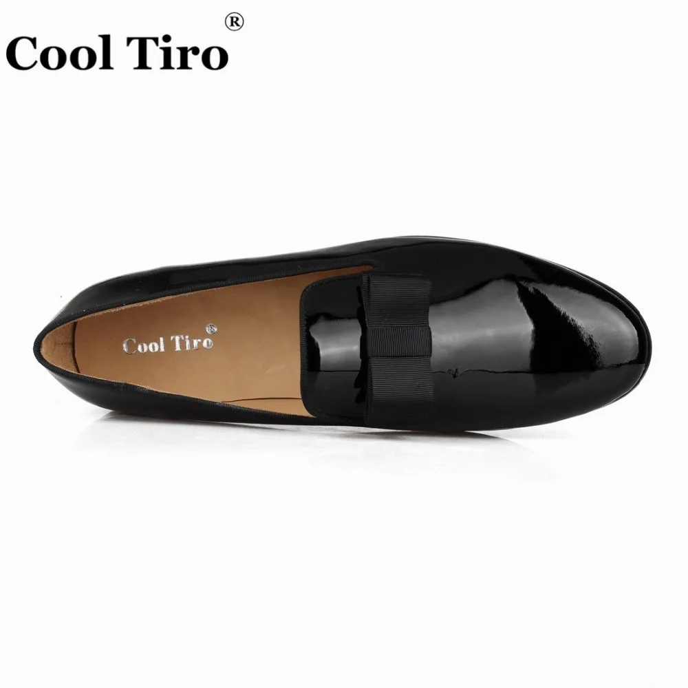 PATENT LEATHER Loafers SLIPPERS WITH SILK BOW (10)