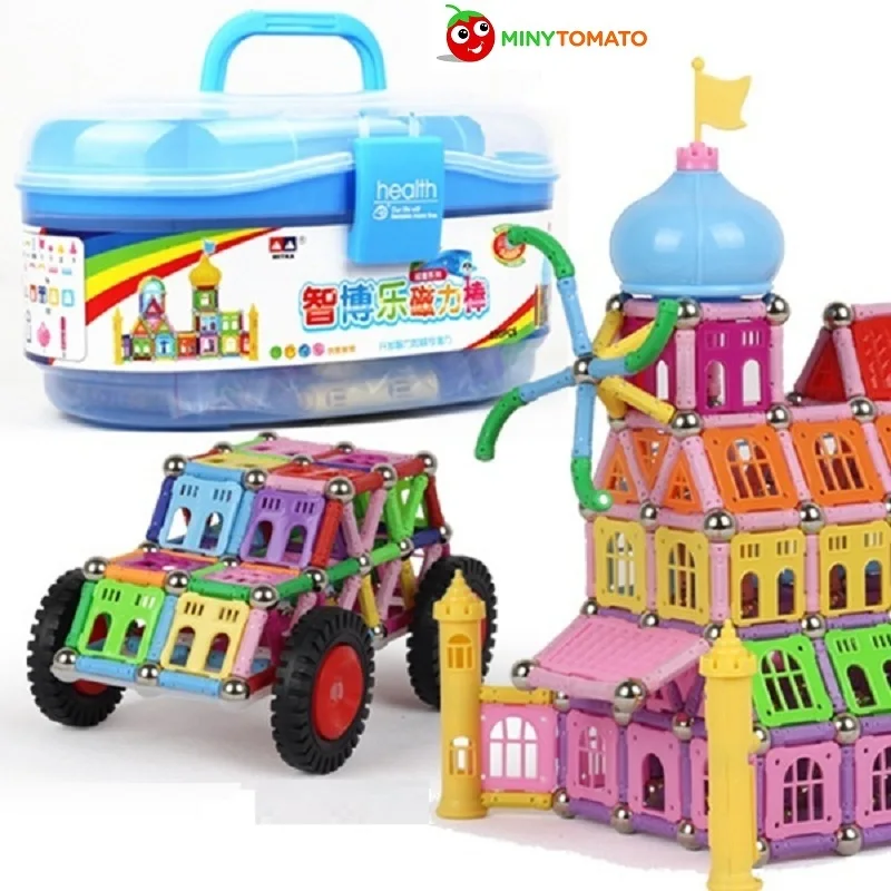 

Hot sale 7style 108pcs-500pcs Magnetic Sticks and Ball DIY Building Blocks Set Kids Educational Toys For Children Christmas Gift
