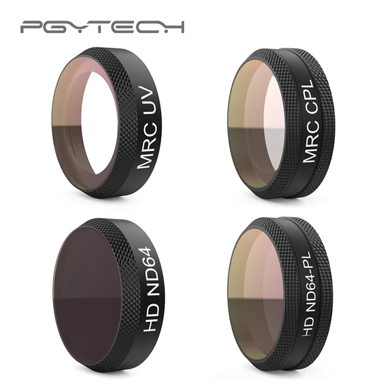 

PGYTECH Filter for DJI Mavic Air MRC-CPL MRC-UV ND64 ND64PL Camera Lens Filter for DJI Mavic Air Drone Accessories In Stock