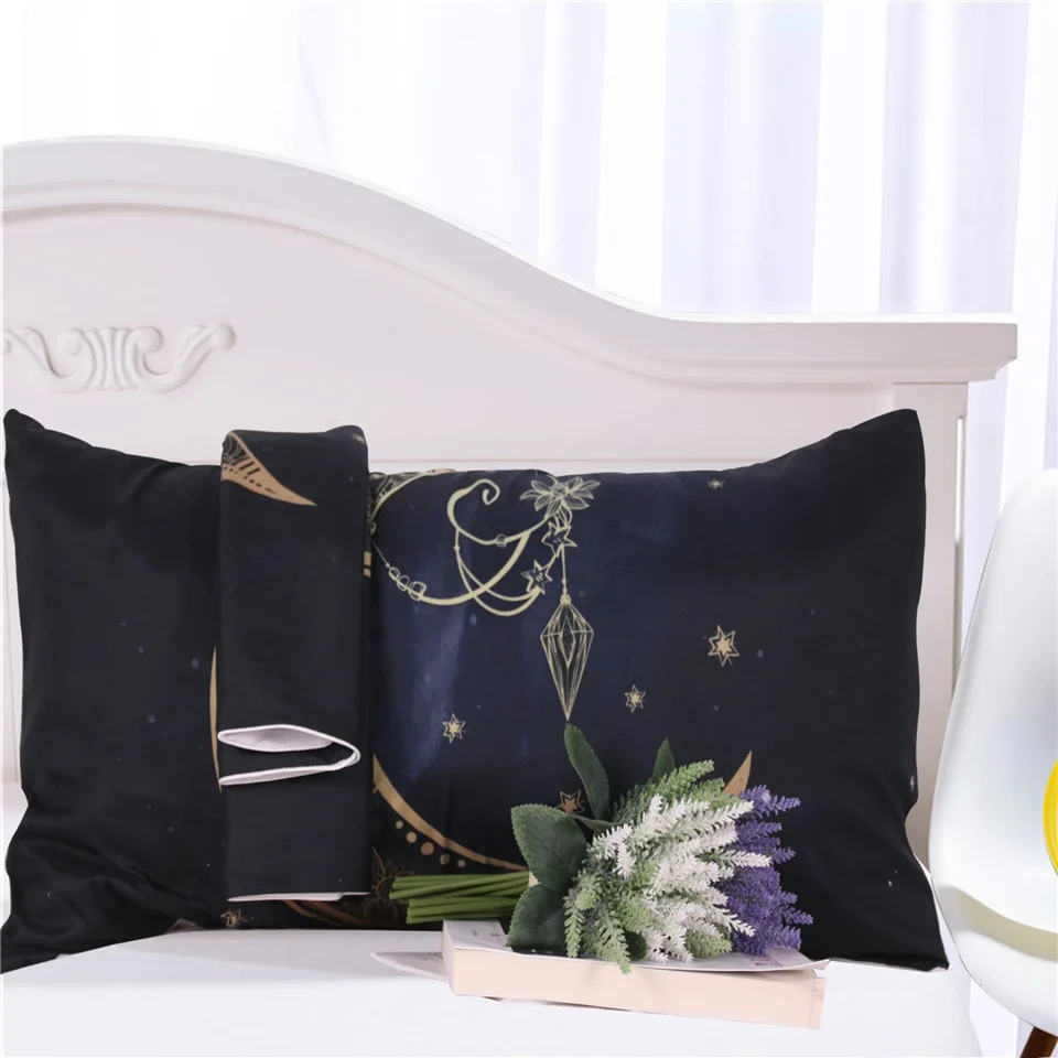 Бесплатная доставка Золотая луна кулон импортный ployester пододеяльник комплект