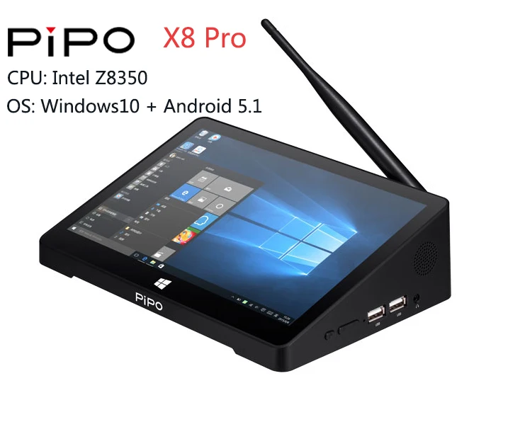 X8 Pro Dual OS 7 дюймов 1280*800 PIPO X8 Pro/X8S Мини ПК Win10/Windows 10 Android 5,1 двойная ОС Intel Z8350/Z3735 четырехъядерный HDMI 2G ram 3 2G rom - Цвет: X8 Pro Dual OS