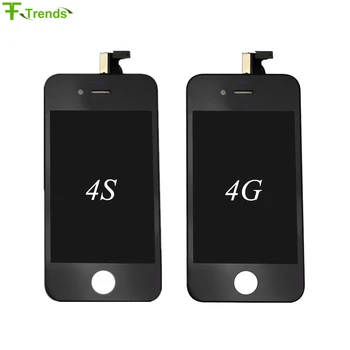

Fftrends 30 pcs Top Quality AAA display for iPhone 4 4s lcd Screen replacement Black White Color 100% Test one by one Pantalla