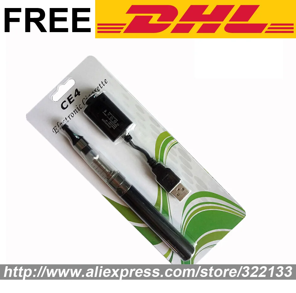 Wholesale Multicolor eGo CE4 Electronic Cigarette Blister Pack E Cig Kits 650mAh/900mAh/1100mAh CE4 Atomizer Battery Charger