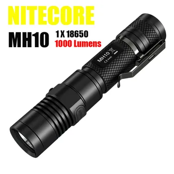 

2015 Newest Nitecore MH10 1000 lumens CREE XM-L2 U2 LED flashlight + Nitecore 2300mah rechargeable battery Freeshiping
