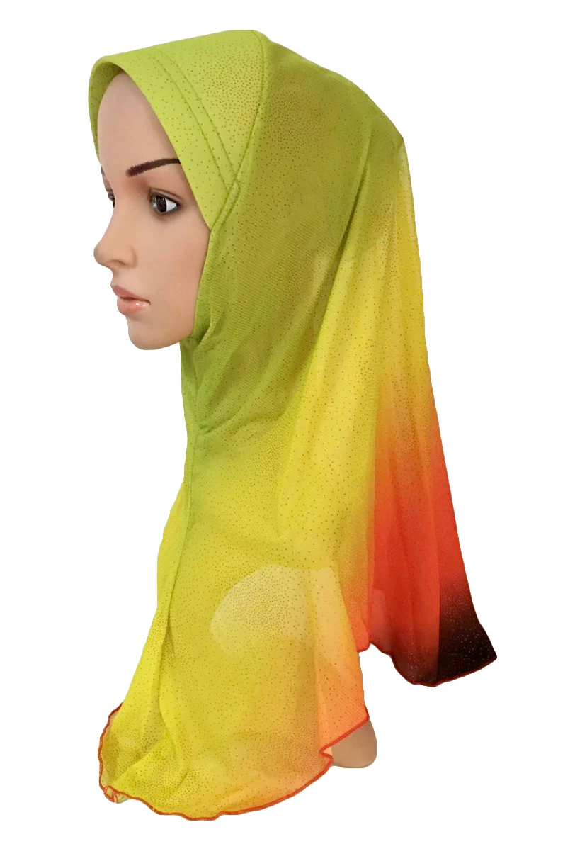 6 шт. мусульманский женский хиджаб арабский головной платок тюрбан выпадения волос шапки шарф с цветами полное покрытие ислам Амира арабские шапки Рамадан случайный цвет