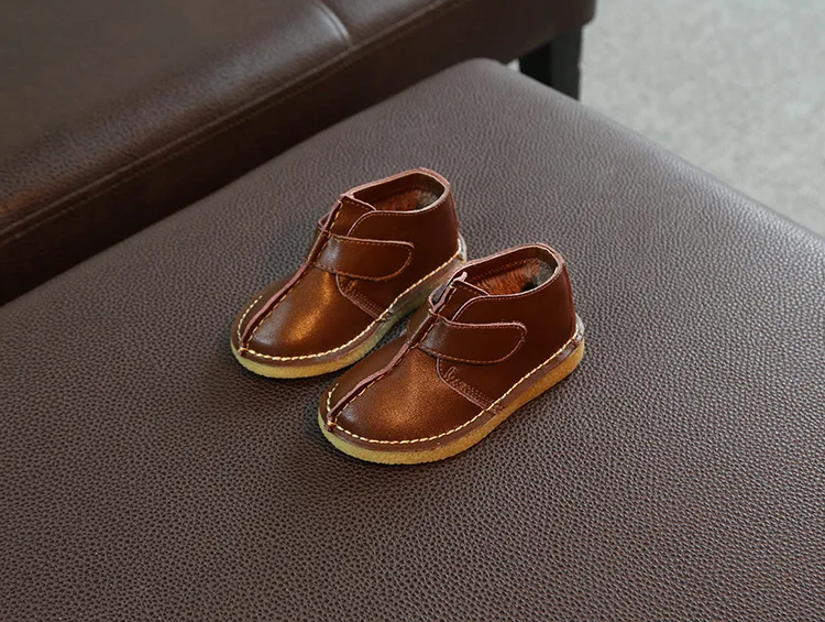 Sapatos de Couro Sapatos de Bebê Macio das Meninas Sapatos da Moda Novas Crianças Sapatos Casuais Menino Pequeno Fundo Princesa 2019 4 Sapatos de couro
