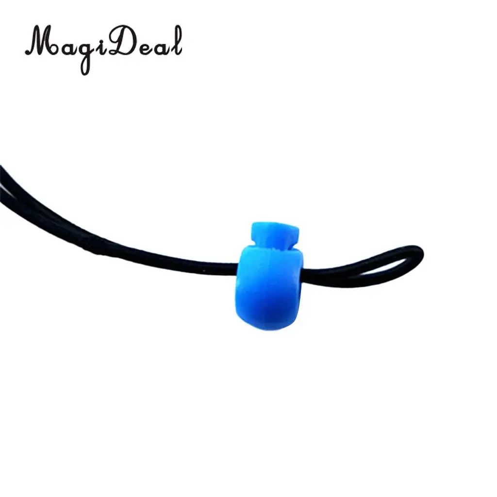 MagiDeal Pack 10 Rope Ball Stoppers Toggle Lock Ends Spring Buckle for Paracord Elastic Cord Bungee Rope Garment Shoelace