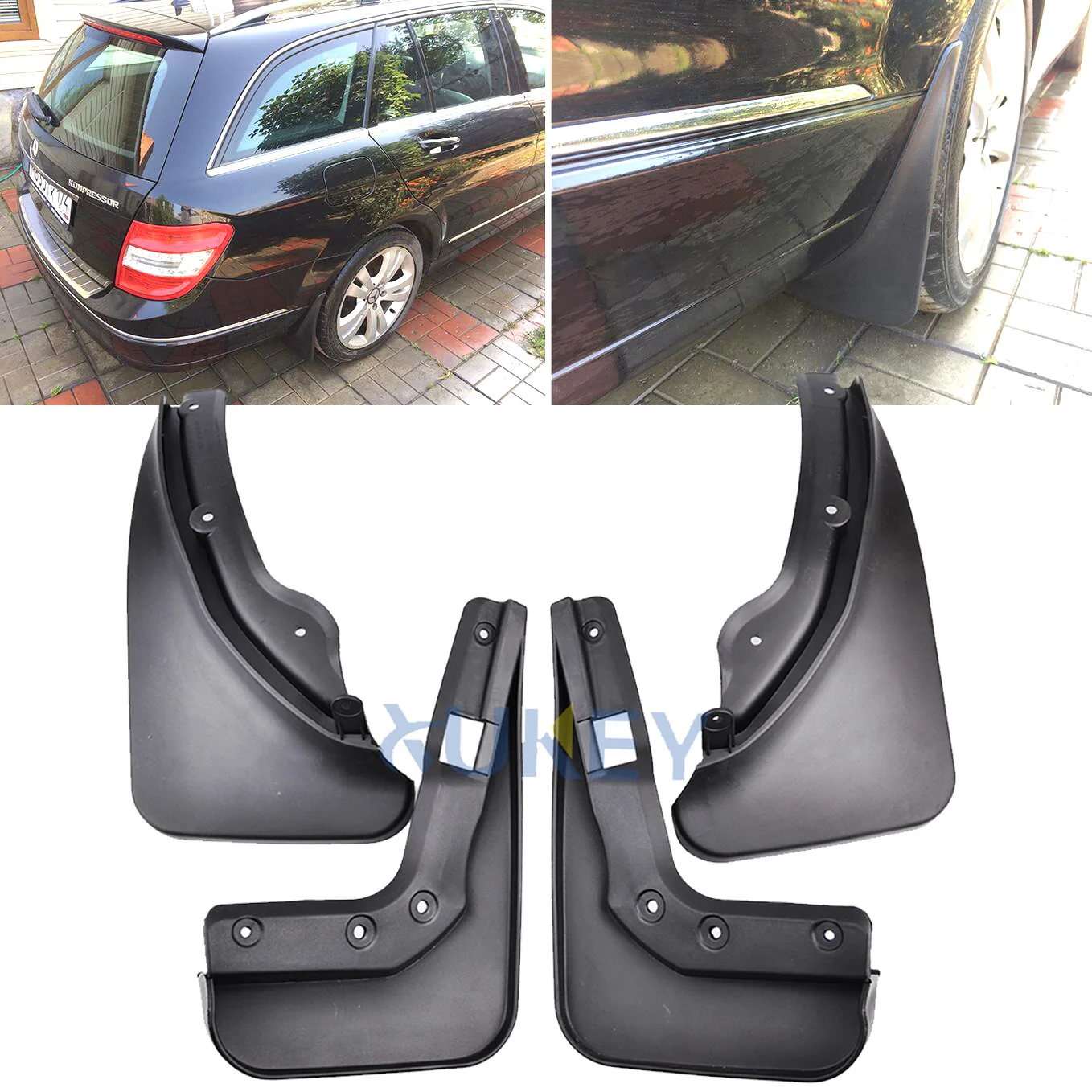 Брызговики для Mercedes Benz C Class W204 S204 автомобиля с кузовом универсал 2008 2009 2010|flaps splash