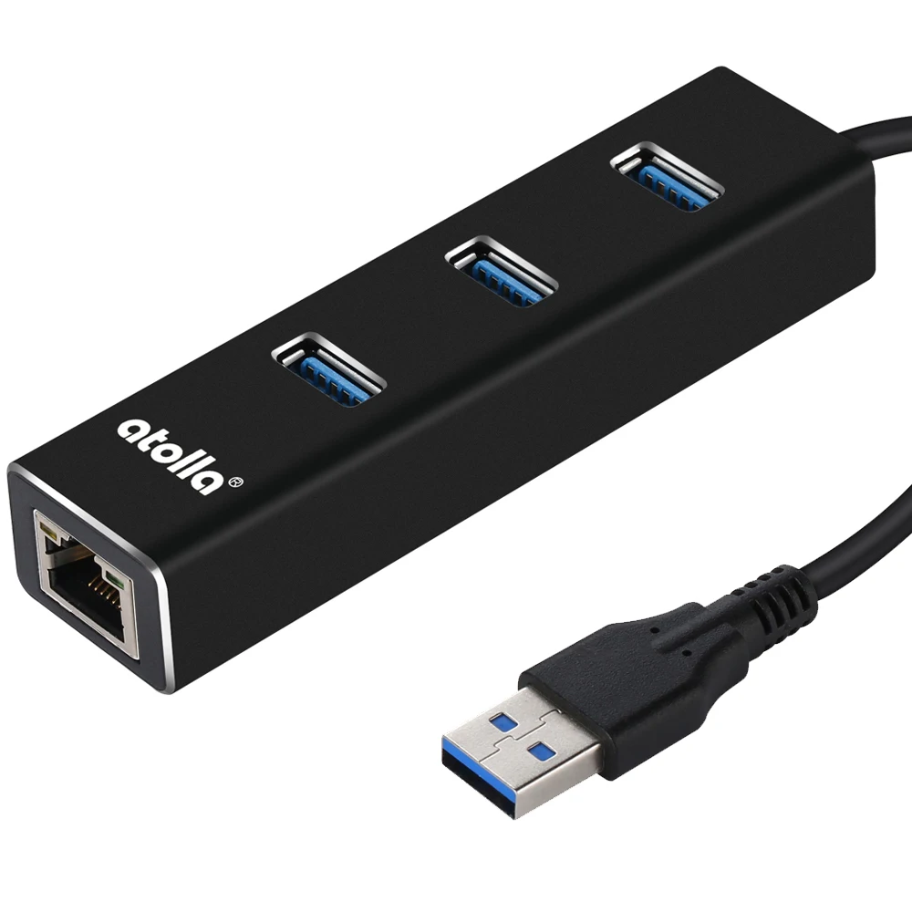 Atolla 3 Порты и разъёмы USB концентратор 3,0 USB разветвитель с RJ45 Gigabit Ethernet USB к Ethernet адаптеру для MacBook Air/Pro/поверхность/ПК/ноутбук