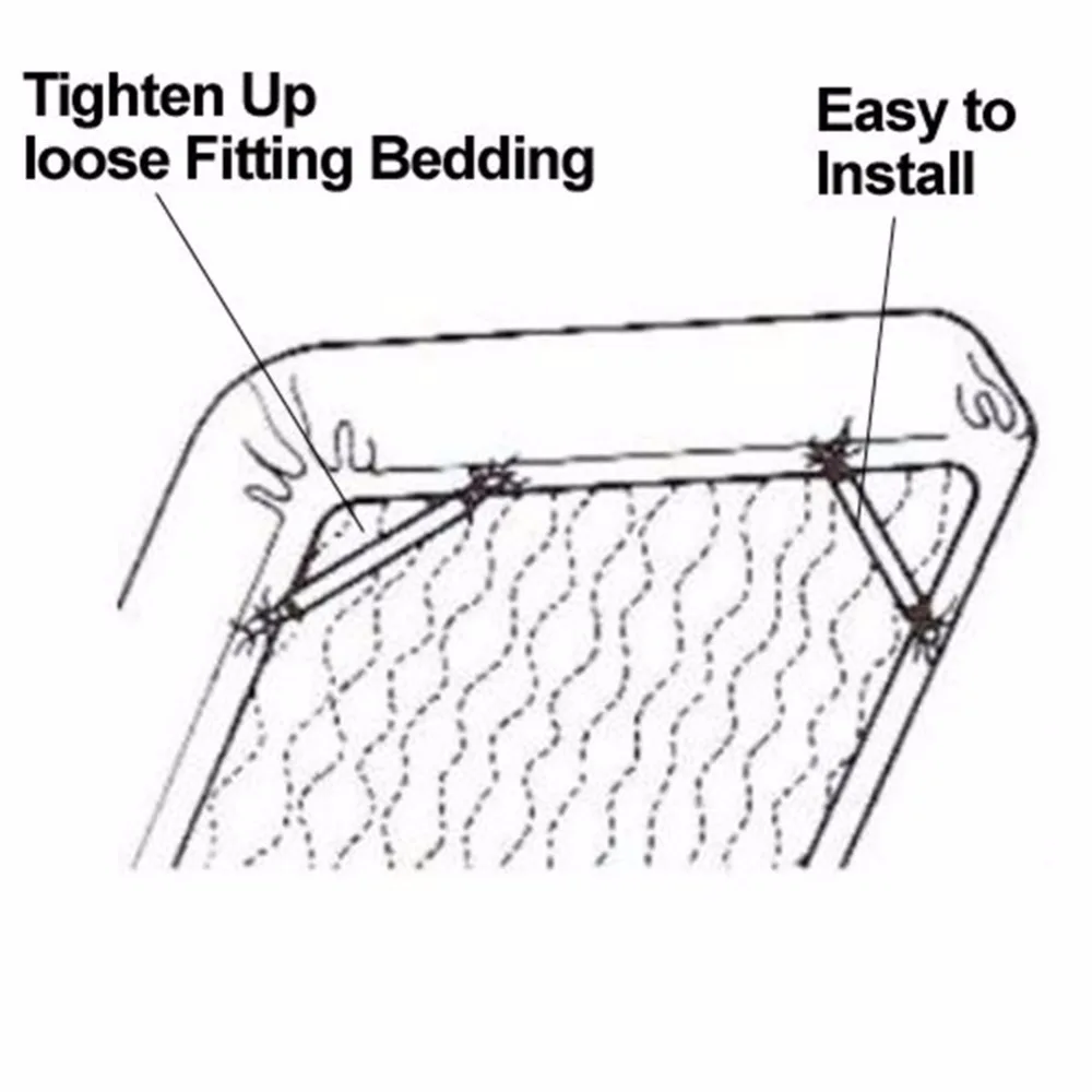 4Pcs Metal Bed Sheet Fasteners Clip Grippers Mattress Strong Elastic Holder New 4Pcs Metal Bed Sheet Fasteners Clip Grippers Mattress Strong Elastic Holder New
