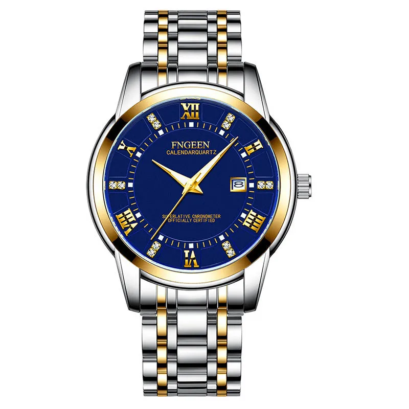 

Business Trend Men Non-Mechanical Watches Male Quartz Watches Men Casual Waterproof Sports Steel With Luminous Wristwatch