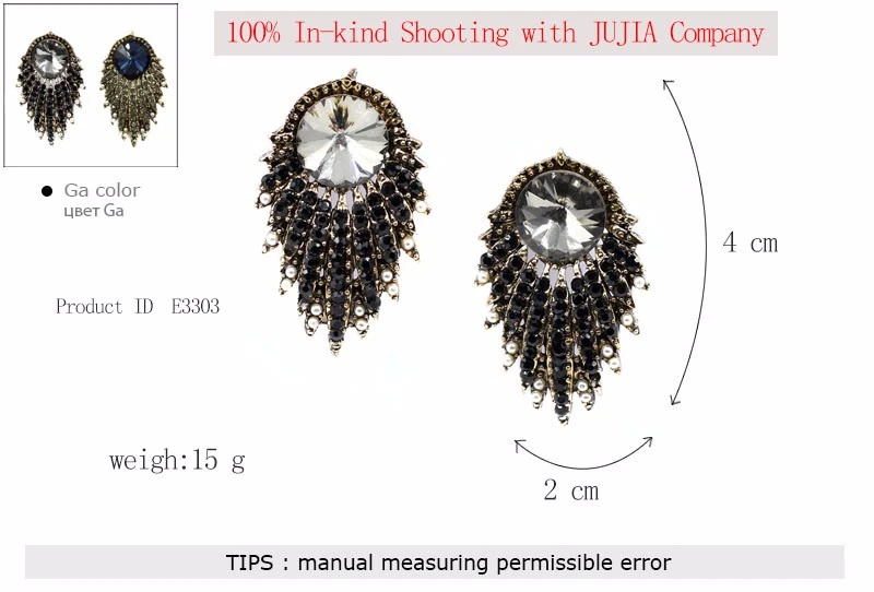 JURAN завод оптом женские модные хрустальные Висячие серьги вечерние ювелирные изделия брендовые серьги 15 видов стилей Brincos