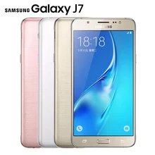 Оригинальный Samsung Galaxy J7 J7108 (2016) 4 Г LTE Мобильный телефон Окта основные 5.5 «13.0MP 3 Г ОПЕРАТИВНОЙ ПАМЯТИ Dual SIM NFC Смартфон