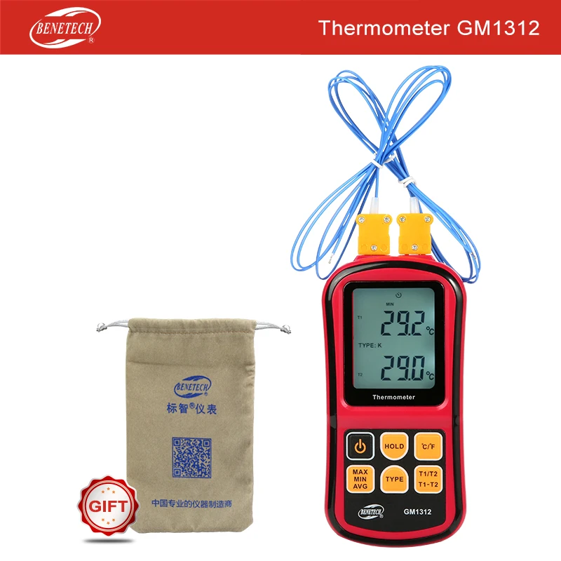 

BENETECH digital K tpye Application J R T E N Type thermocouple thermometer temperature sensor GM1312