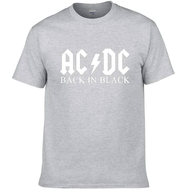 Рок группа AC DC Футболка Мужская Лето хлопок модный бренд ACDC Мужская футболка хип-хоп футболки для фанатов#149 - Цвет: 12