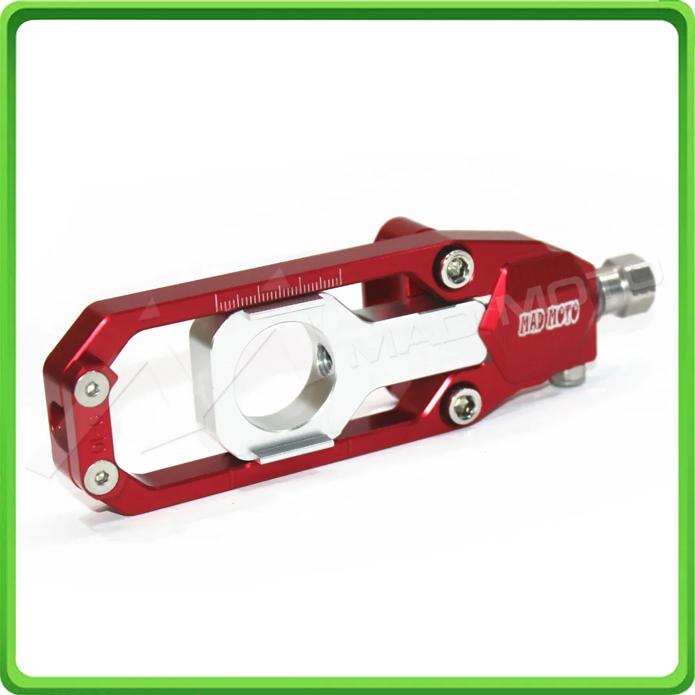 Motorcycle Chain Tensioner Adjuster fit for HONDA CBR 1000 RR CBR1000RR 2008 2009 2010 2011 2012 2013 2014 2015 2016 Red&Silver (7)