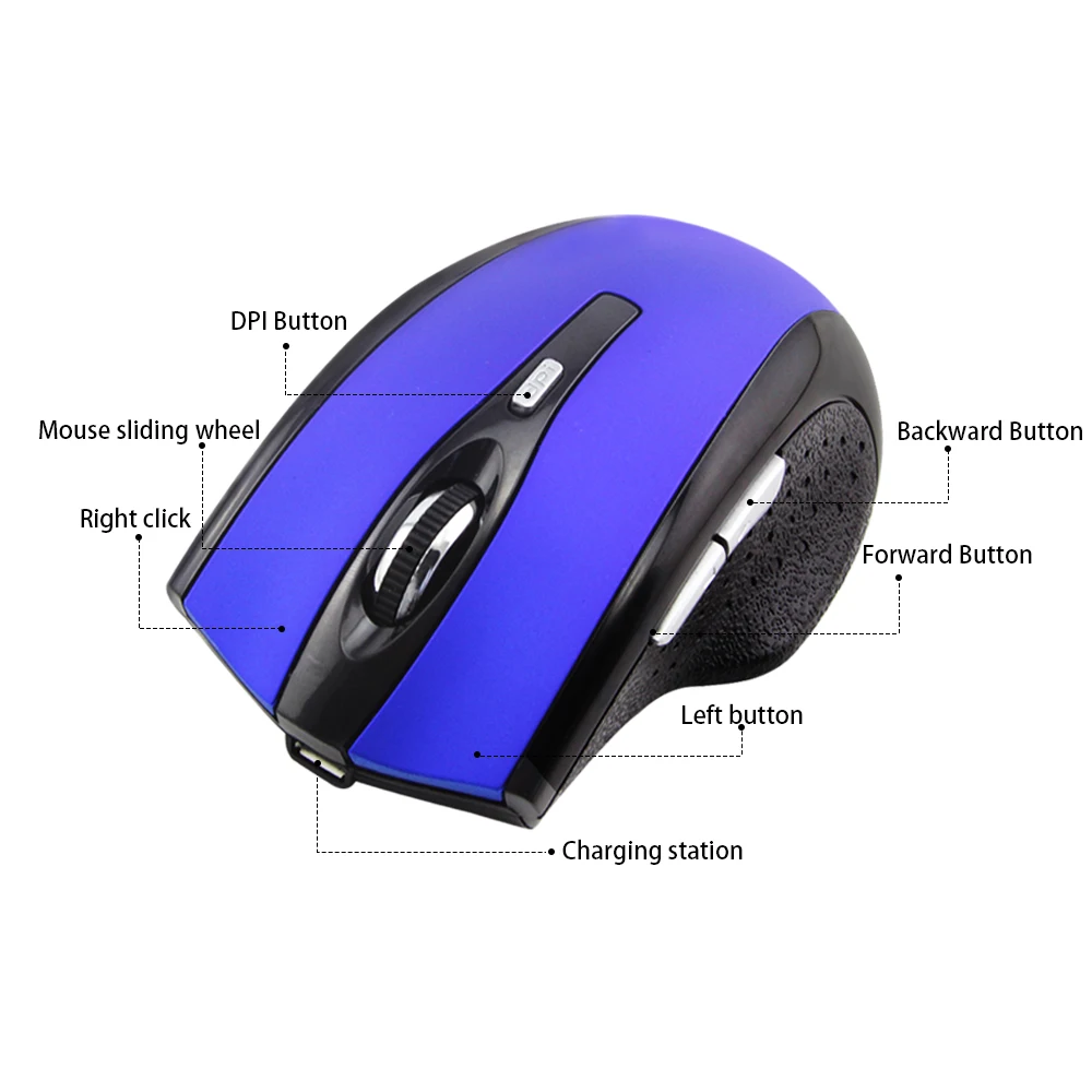 Беспроводная Bluetooth мышь перезаряжаемая Бесшумная мышь компьютерная игровая эргономичная оптическая мышь с адаптером BT CSR 4,0 для PC Gamer