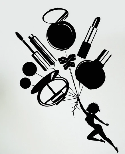 Aliexpress.com : Buy Beauty Salon Vinyl Wall Decal Sexy Girl Cosmetics