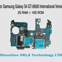 1 шт. для samsung Galaxy S4 GT i9500 Global rom, много языков, 2 Гб ОЗУ, 16 Гб ПЗУ, материнская плата, оригинальная