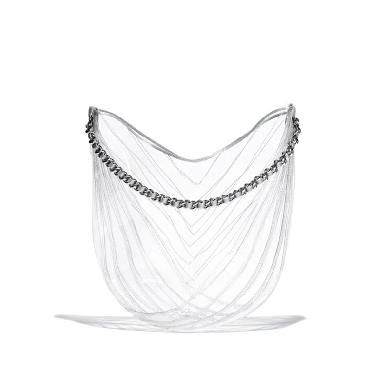 

2018 new arrival summer transparent pvc raindrop handbag luxury designer fashion unqiue tote bag women elegant purse