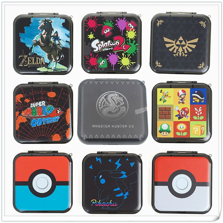 

9 Models NEW For Nintend Switch Game Card Box For NS Switch Game Memory SD Card Holder Case Storage Carry Cartridge Box