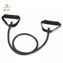 resistance exercise band tubes stretch yoga resistance band fitness workout pilates black band