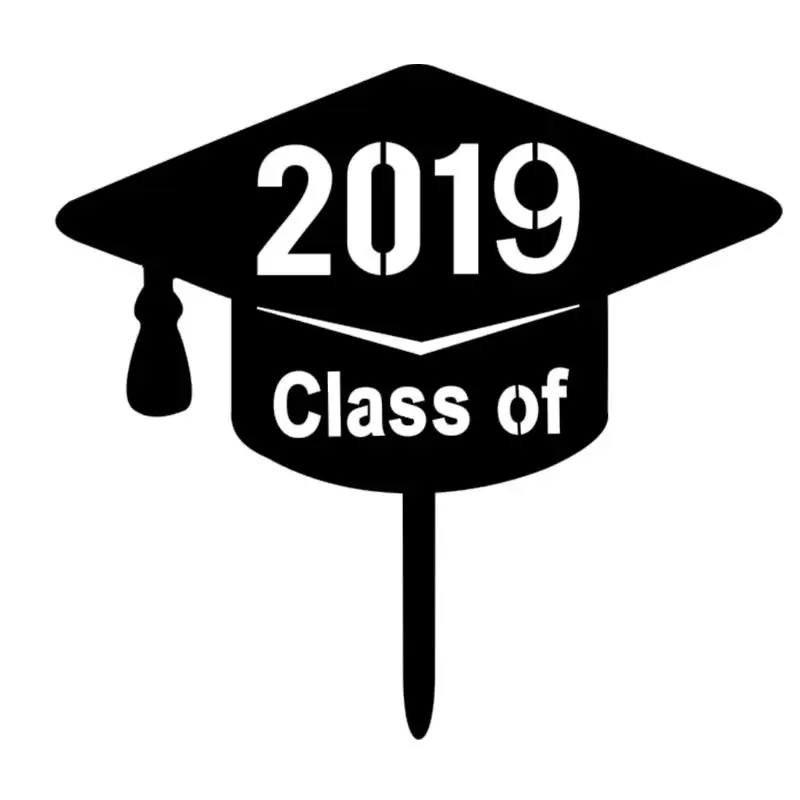 Congrats Grad Class Of 2019 акриловый топ для торта Декорации выпускного колледжа вечера |