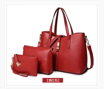 

by dhl or ems 20sets Composite Bags Women Bag Luxury Gold Handbags And Purse Sets Ladies PU Leather Crossbody Bag 4pcs/set