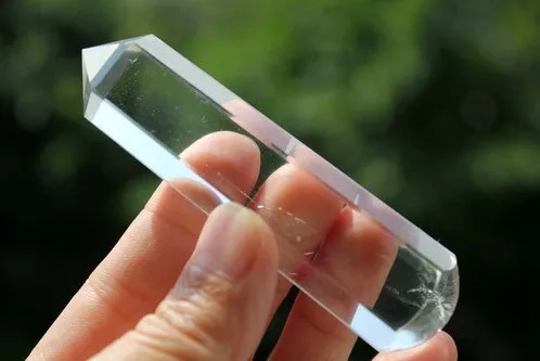 

6 Sided Clear Quartz NATURAL Crystal Wand Point 56g
