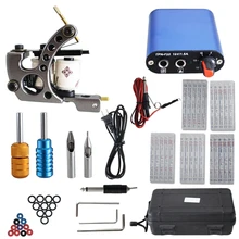 YILONG наборы для тату 1 катушки татуировки наборы электропитания одноразовые иглы