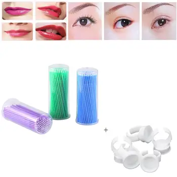

Microblading Micro Brushes Swab Lint And Ink Cups Set Tattoo Permanent Supplies Tattoo Kits Dropship Y911