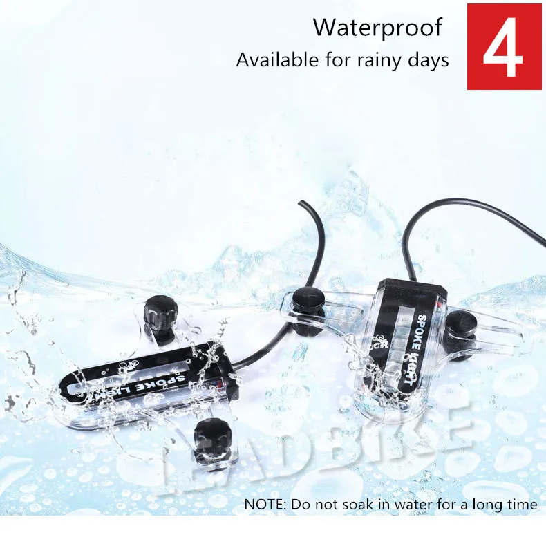 Cheap Leadbike Bicycle Spoke Light 30 Patterns Colorful Safety Wheel Light Lamp Movement and Light Sensor Night Riding Accessories 7