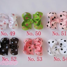 120 шт 2011 новейший 3,5 дюймов Бутик банты для волос девушки аксессуары для волос смешанные цвета