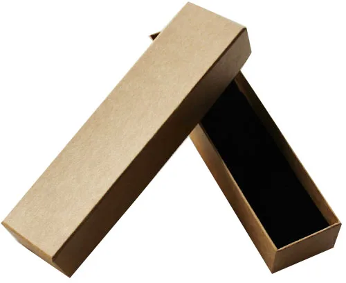 Высокое качество! 30 шт./партия 20,5*5*4 см модная крафт-бумага шкатулка для ювелирных изделий, коробочка для хранения ожерелья