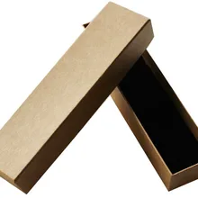 Высокое качество! 30 шт./партия 20,5*5*4 см модная крафт-бумага шкатулка для ювелирных изделий, коробочка для хранения ожерелья