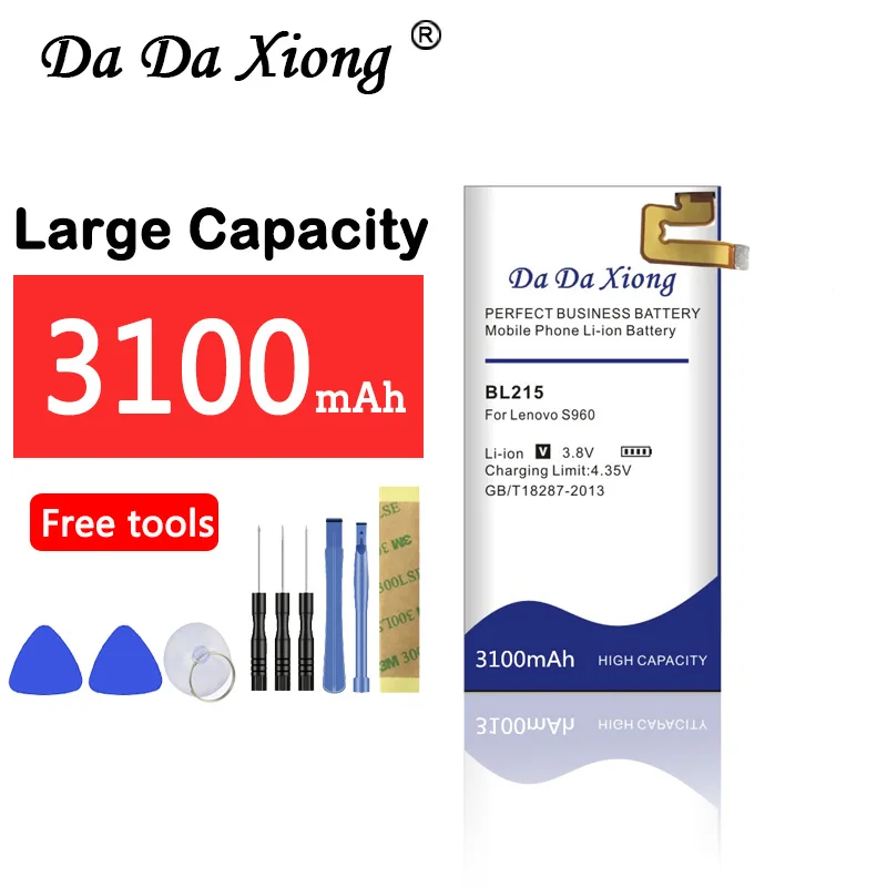 DaDaXiong 3100mAh BL 215 BL215 Battery For Lenovo VIBE X S960 S968T | Мобильные телефоны и аксессуары