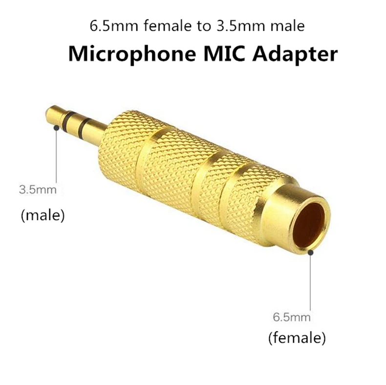 3.5mm male to 6.5mm female (6)