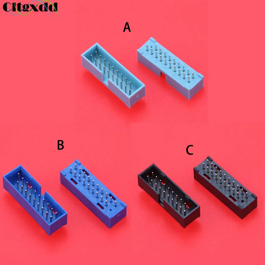 

Cltgxdd 1PCS USB 3.0 19P 19pin USB3.0 Male Connector 180 Degree Mainboard Motherboard Chassis Front Seat Expansion Connector