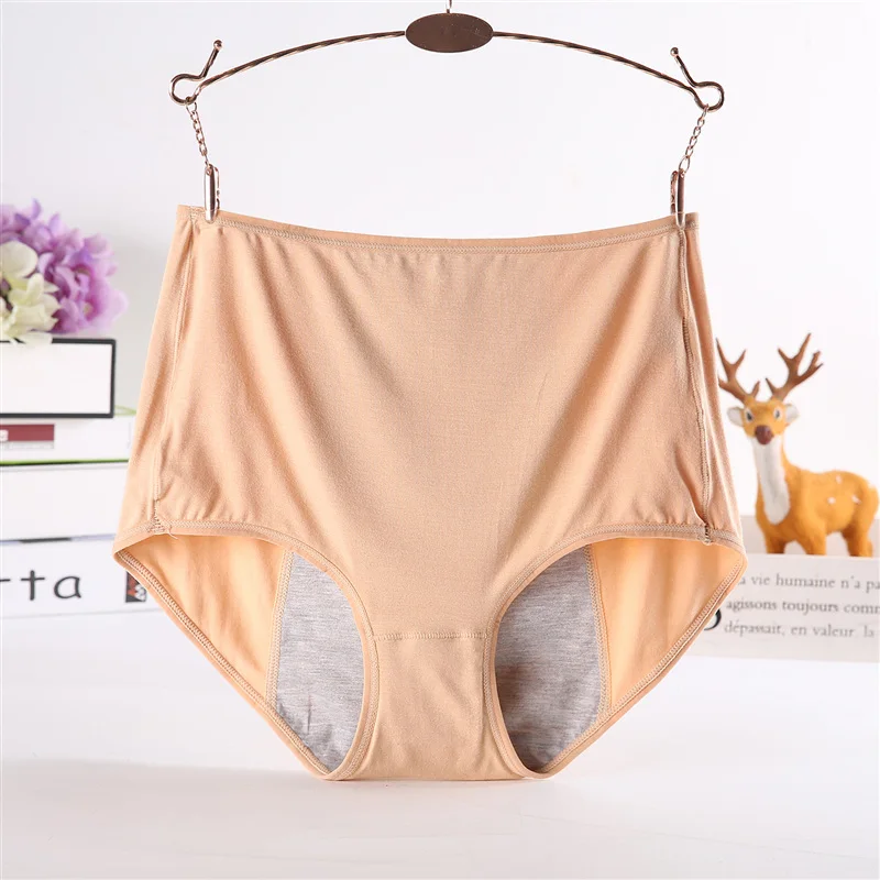 menstrual period panties women leak proof physiological women briefs cotton female underwear plus size womens under wear panties (2)