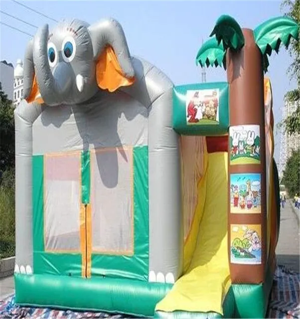  US $880.00  China factory Outdoor Inflatable Bouncy Castles with infaltable slide for kidsbouncer inflatable sl