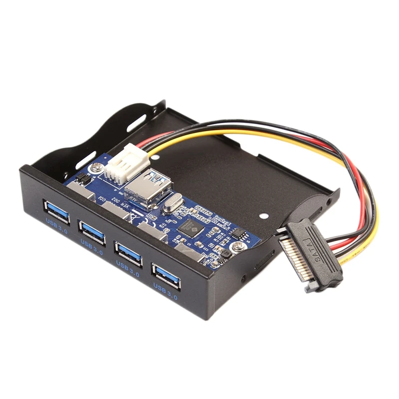 20 دبوس اللوحة 4 ميناء USB3.0 Hub الداخلية 3.5 بوصة قرص مرن خليج اللوحة الأمامية 20 دبوس اللوحة 4 ميناء USB3.0 Hub الداخلية 3.5 بوصة قرص مرن خليج اللوحة الأمامية