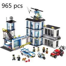 

City Series Police Station Building Blocks Set Kids for Children Model Friends Toys Compatible hobbies Legoings 60141 and 10830