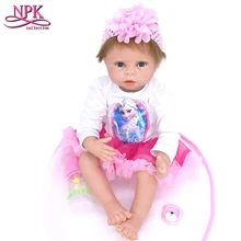 Как настоящие силиконовые куклы для новорожденных, игрушки для девочек, подарок для детей, 20 дюймов, милые куклы для новорожденных девочек 50 см