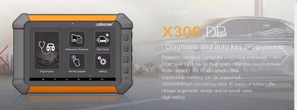 OBDSTAR X300 DP X-300DP PAD Tablet Key Programmer Full Configuration