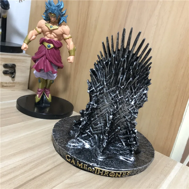 

GAME OF THRONES The Iron Throne Song Of Ice And Fire The Iron Throne Cosplay Model Figure Desk Resin Process 17cm